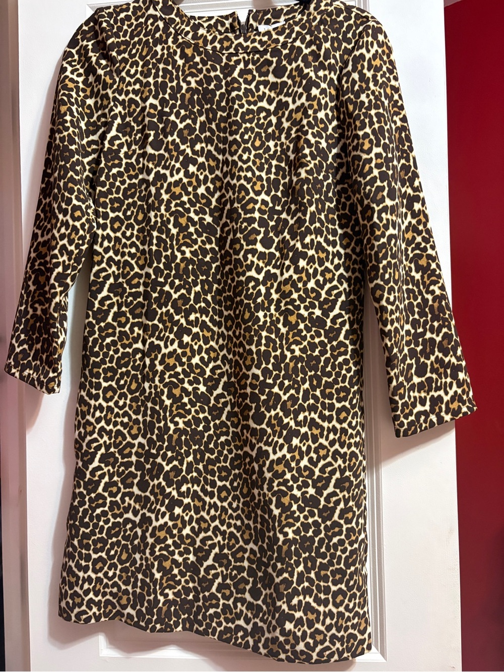 J. Crew Leopard Print Shift in Brown and Cream